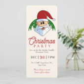 Niedliches Party Weihnachten Einladung (Stehend Vorderseite)