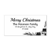 Niedliches Party Weihnachten Permastempel (Design)