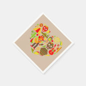 Niedliches Party zum mexikanischen Abendessen Serviette (Ecke)