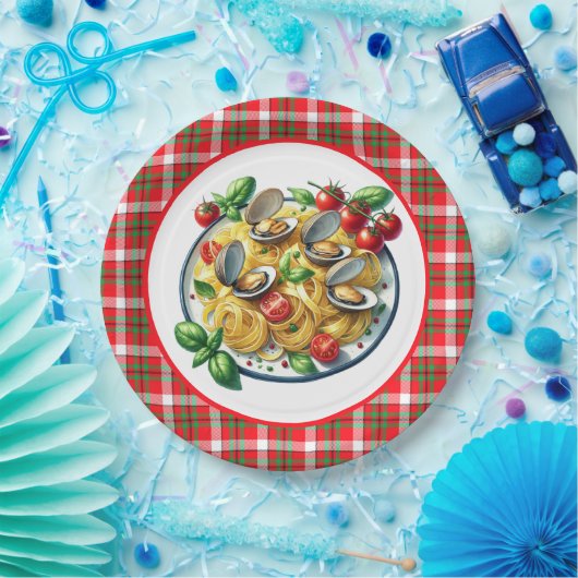 Niedliches Pasta-Fest Pappteller (Party)