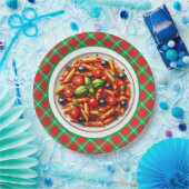 Niedliches Pasta-Fest Pappteller (Party)