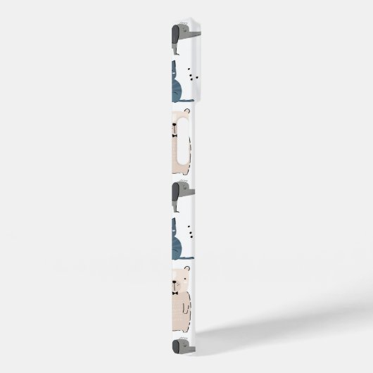 Niedliches Pastel Baby-Tiermuster Case-Mate iPhone Hülle (Rückseite / Rechts)