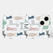 Niedliches Pastel Baby-Tiermuster Case-Mate iPhone Hülle (Rückseite (Horizontal))