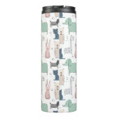 Niedliches Pastel Baby-Tiermuster Thermosbecher (Rückseite)