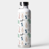 Niedliches Pastel Baby-Tiermuster Trinkflasche (Rechts)