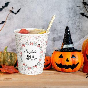 Niedliches Pastel-Ghost-Theme - Geburtstag von ben Pappbecher