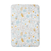 Niedliches Pastel-Nachbarschaftsbild Badematte (Vorderseite Vertikal)