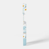 Niedliches Pastel-Nachbarschaftsbild iPhone Hülle (Linke Seite)