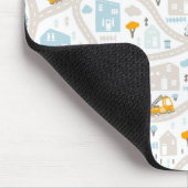Niedliches Pastel-Nachbarschaftsbild Mousepad (Ecke)