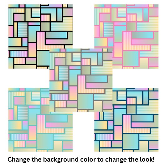 Niedliches Pastel Ombre Rainbow Geometrisches Must Fliese