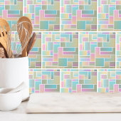 Niedliches Pastel Ombre Rainbow Geometrisches Must Fliese