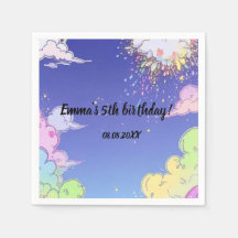 Niedliches Pastel Rainbow Kindergeburtstag Party k