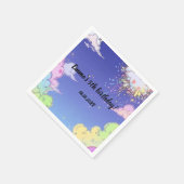 Niedliches Pastel Rainbow Kindergeburtstag Party k Serviette (Ecke)