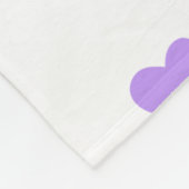 Niedliches Pastel-Regenbogen-Herzmuster Fleecedecke (Ecke)