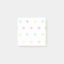 Niedliches Pastel-Regenbogen-Herzmuster