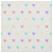 Niedliches Pastel-Regenbogen-Herzmuster Stoff (Muster)
