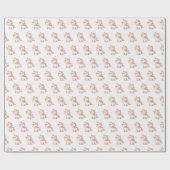 Niedliches Pastel Unicorn Muster Geschenkpapier (Flach)