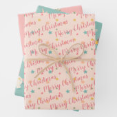 Niedliches Pastell Pastel Weihnachten Einhorn Must Geschenkpapier Set (Beispiel)