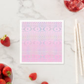 Niedliches Pastell Pink Aztec Art Muster Serviette (Beispiel)
