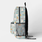 Niedliches Pastell-Regenbogen-Muster Bedruckter Rucksack (Rechts)
