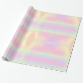 Niedliches Pastell-Regenbogen-Muster Geschenkpapier (Ungerollt)