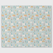 Niedliches Pastell-Regenbogen-Muster Geschenkpapier (Flach)