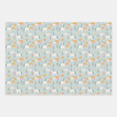 Niedliches Pastell-Regenbogen-Muster Geschenkpapier Set (Vorderseite 3)