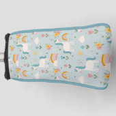 Niedliches Pastell-Regenbogen-Muster Golf Headcover (Vorderseite)