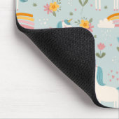 Niedliches Pastell-Regenbogen-Muster Mousepad (Ecke)