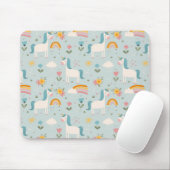 Niedliches Pastell-Regenbogen-Muster Mousepad (Mit Mouse)