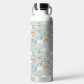 Niedliches Pastell-Regenbogen-Muster Trinkflasche (Vorderseite)