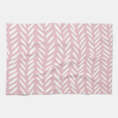 Niedliches Pastellkronenmuster auf dem rosa Quadra Geschirrtuch (Horizontal)