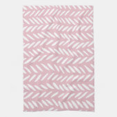 Niedliches Pastellkronenmuster auf dem rosa Quadra Geschirrtuch (Vertikal)