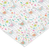 Niedliches Pastelllama-Muster Kurzer Tischläufer (Ecke)