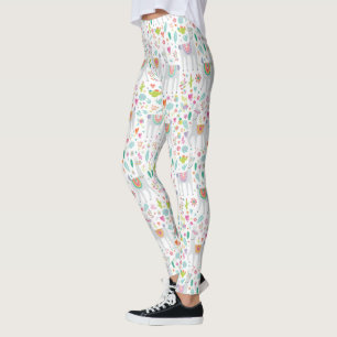 Niedliches Pastelllama-Muster Leggings
