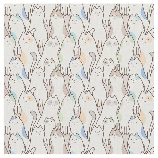 Niedliches Pastellmuster Stoff (Nahaufnahme)