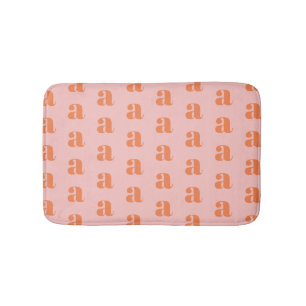 Niedliches Pastellrosa Korallenmuster Badematte