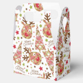 Niedliches Patchwork Frohe Weihnachten Geschenkschachtel (Geöffnet)