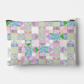 Niedliches Patchwork-Quilting für benutzerdefinier Zubehörtasche (Rückseite)