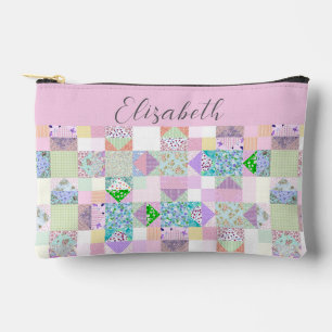 Niedliches Patchwork-Quilting für benutzerdefinier Zubehörtasche