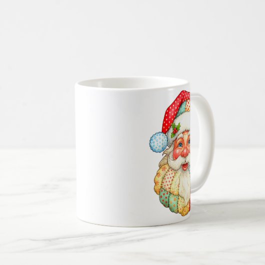 Niedliches Patchwork Weihnachten Weihnachten Weihn Kaffeetasse (VorderseiteRechts)