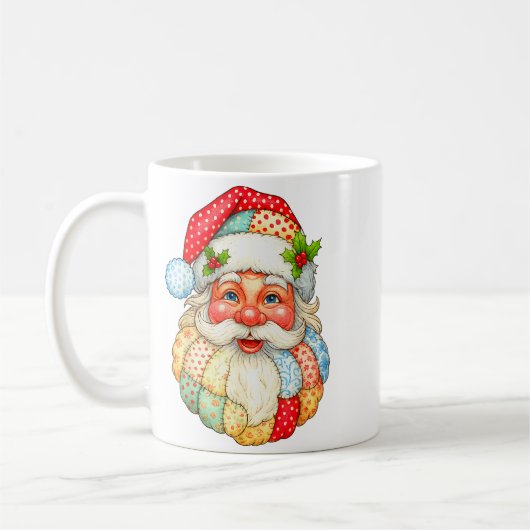 Niedliches Patchwork Weihnachten Weihnachten Weihn Kaffeetasse (Links)