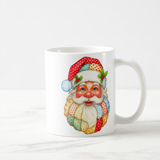 Niedliches Patchwork Weihnachten Weihnachten Weihn Kaffeetasse (Rechts)