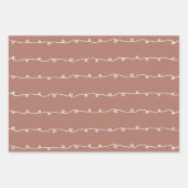 Niedliches, patentiertes Faltpapier Farbe #B17868 Geschenkpapier Set (Vorderseite 2)