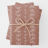 Niedliches, patentiertes Faltpapier Farbe #B17868 Geschenkpapier Set (Beispiel)