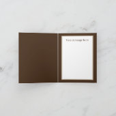 Niedliches Peeking Reh hinzufügen Karte (Innenseite)