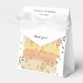 Niedliches Peer Muster Wasserfarben Kunst Geschenkschachtel (Vorderseite)