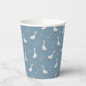 Niedliches Pekin-Duck-Muster Pappbecher (Links)