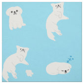 Niedliches Pekingese Druckmuster-Gewebe Stoff (Muster)