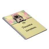 Niedliches Pekingese-Notizbuch Notizblock (Rechte Seite)